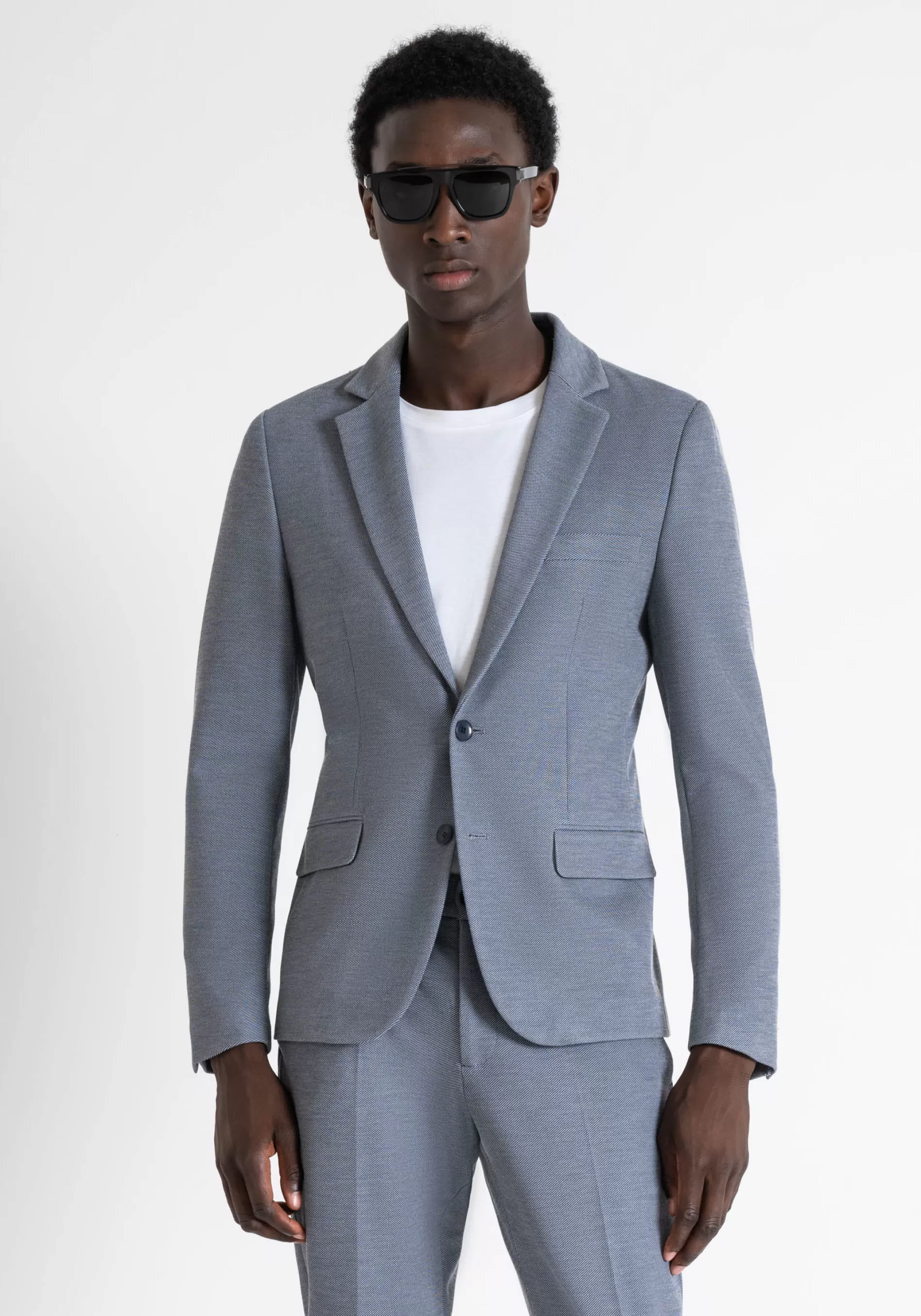 Hot ARMORED SUPER SLIM FIT ASHE JACKET IN STRETCH VISCOSE BLEND FABRIC Jackets and Gilet