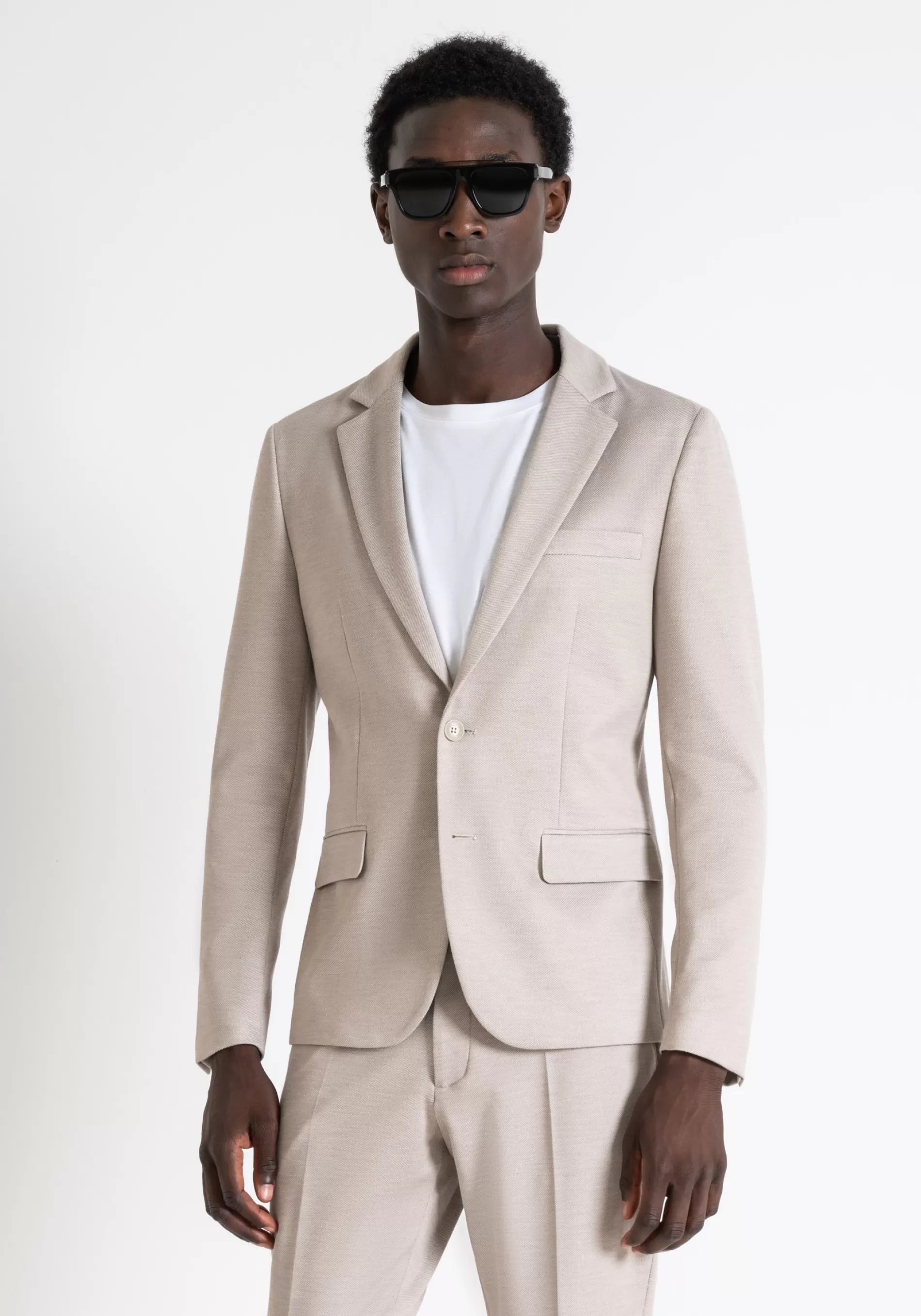 Cheap ARMORED SUPER SLIM FIT ASHE JACKET IN STRETCH VISCOSE BLEND FABRIC Jackets and Gilet