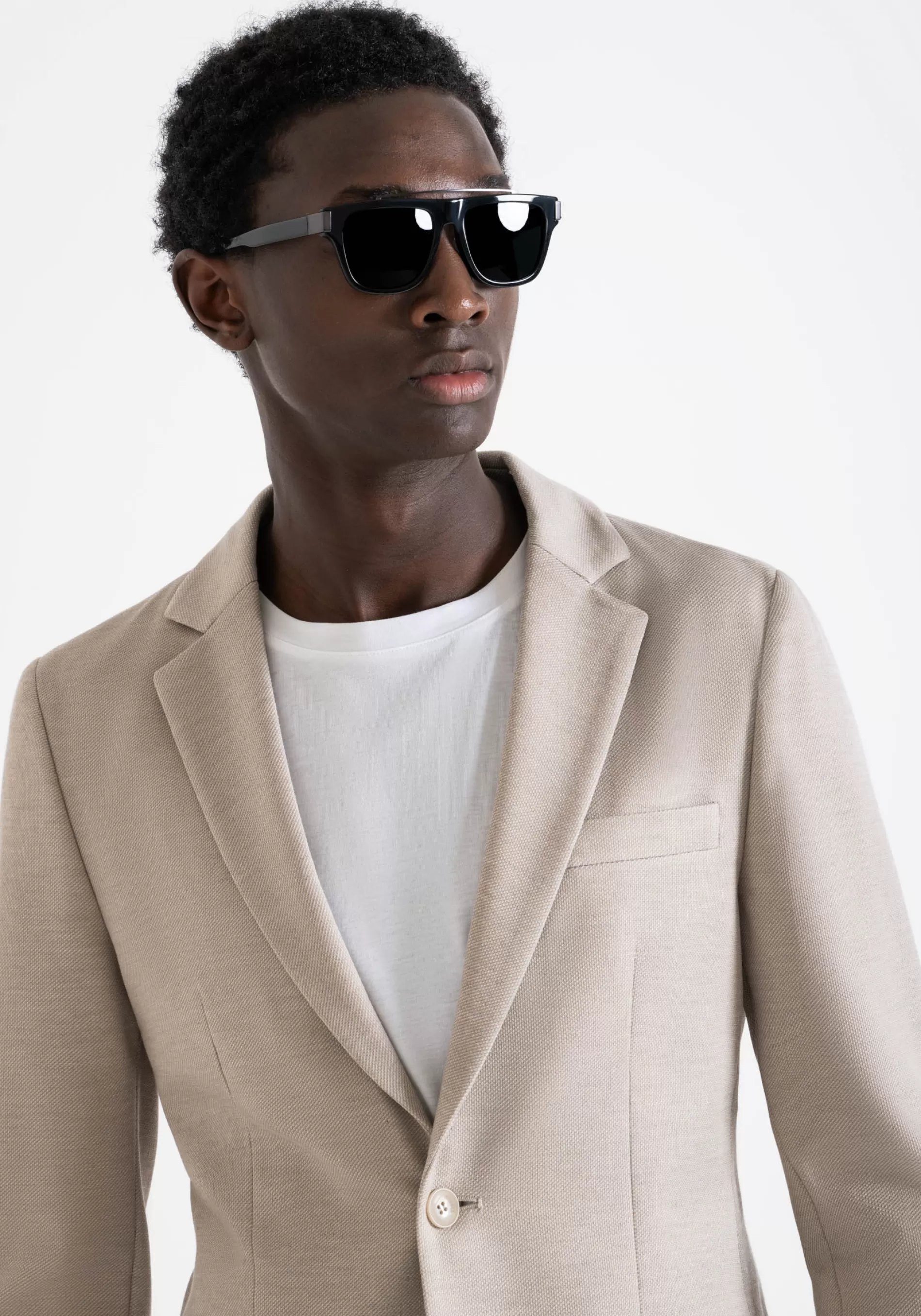 Cheap ARMORED SUPER SLIM FIT ASHE JACKET IN STRETCH VISCOSE BLEND FABRIC Jackets and Gilet