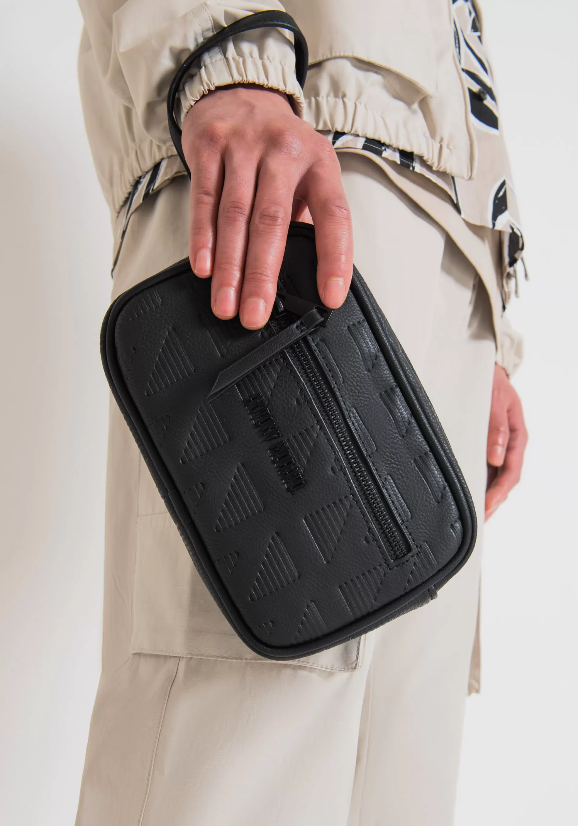 Best POUCH IN FAUX LEATHER WITH PRINTED TEXTURE Handbags