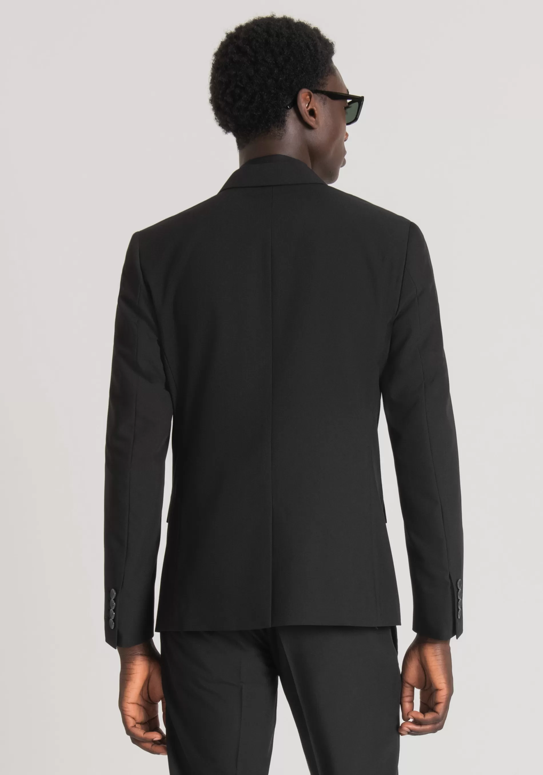 Hot "KATE" SLIM FIT DOUBLE-BREASTED JACKET IN AN ELASTIC VISCOSE BLEND FABRIC Jackets and Gilet