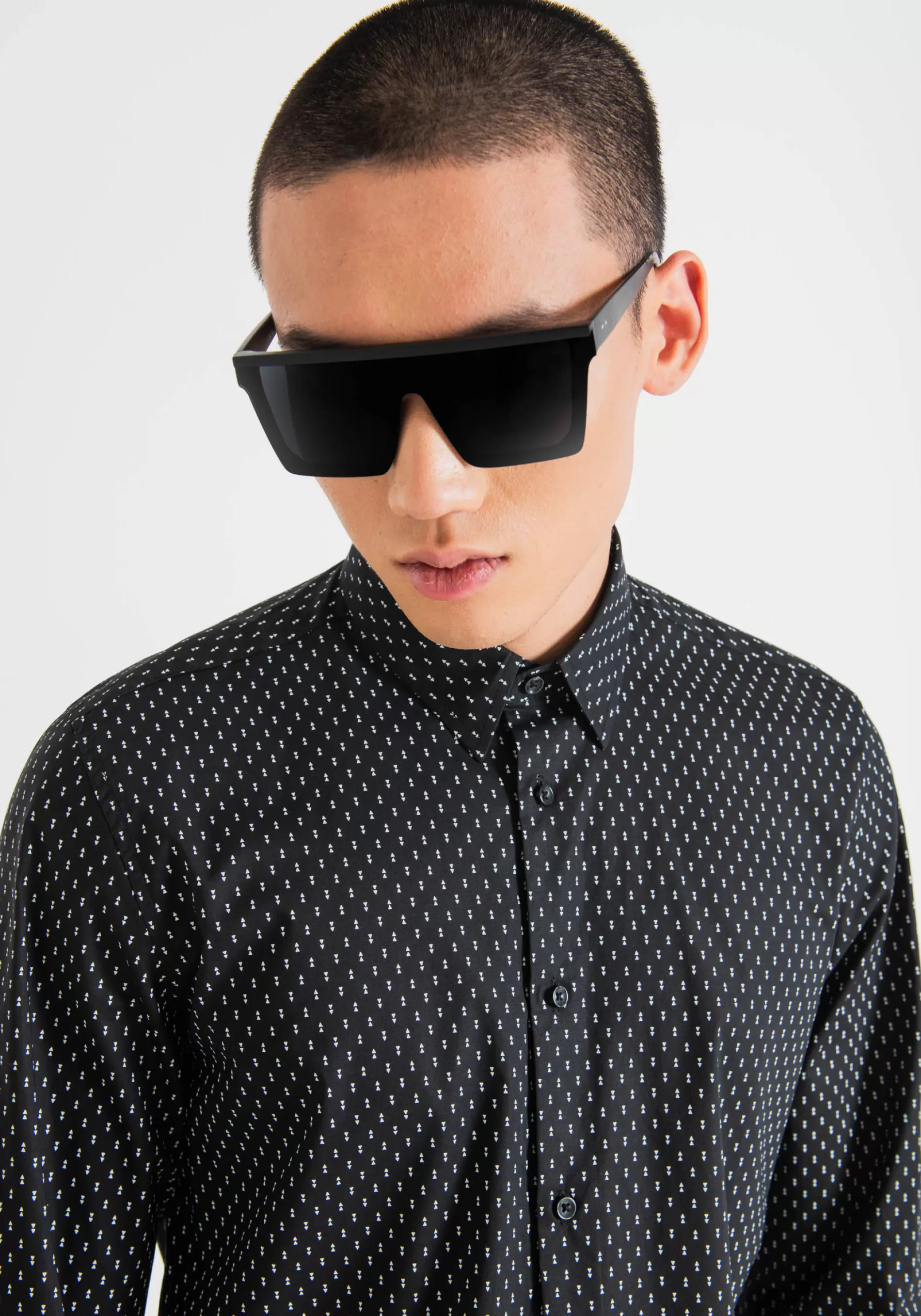 Discount "NAPOLI" SLIM FIT SHIRT IN SOFT-FEEL COTTON WITH ALL-OVER MICRO PRINT Shirts