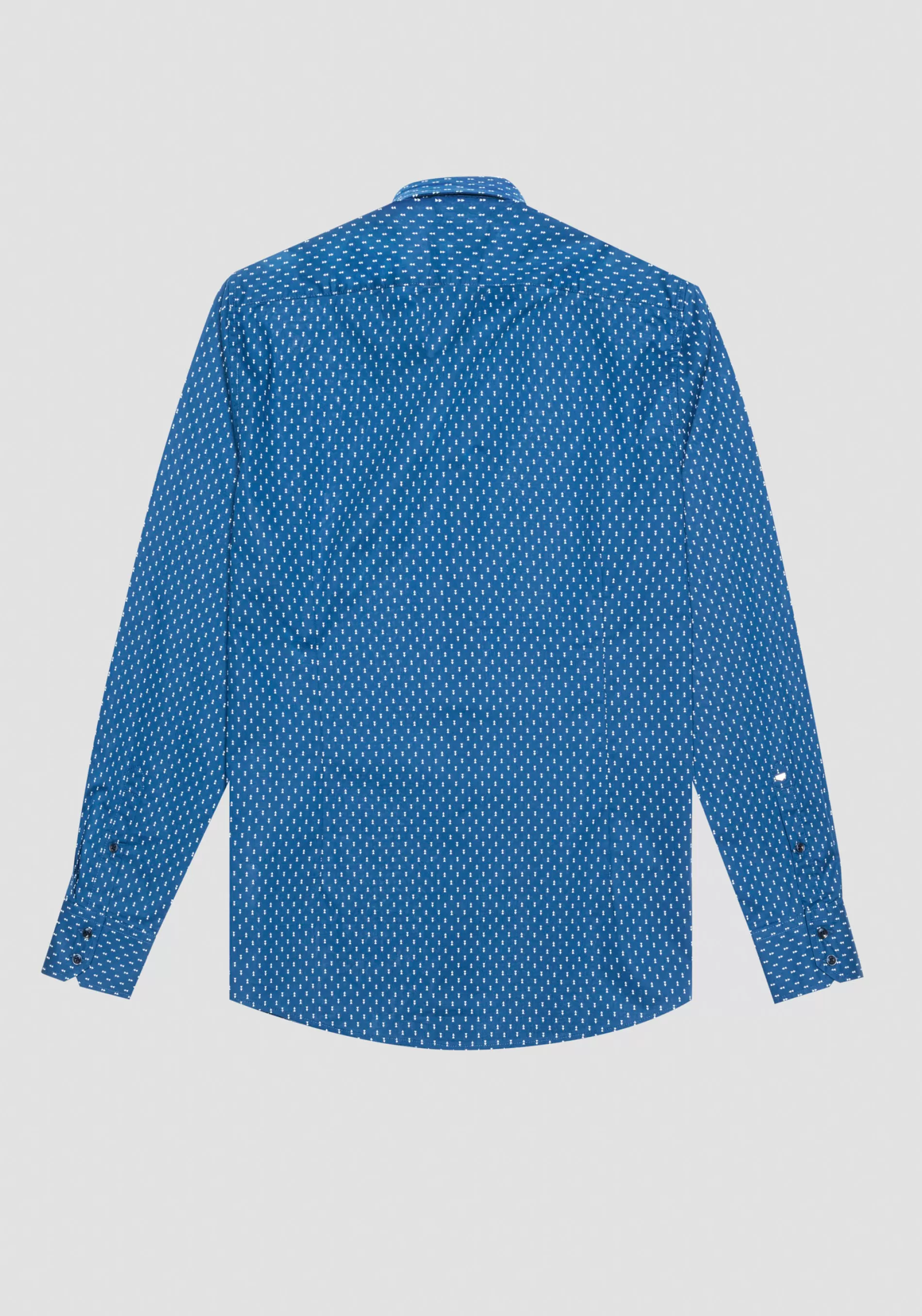 Outlet "NAPOLI" SLIM FIT SHIRT IN SOFT-FEEL COTTON WITH ALL-OVER MICRO PRINT Shirts