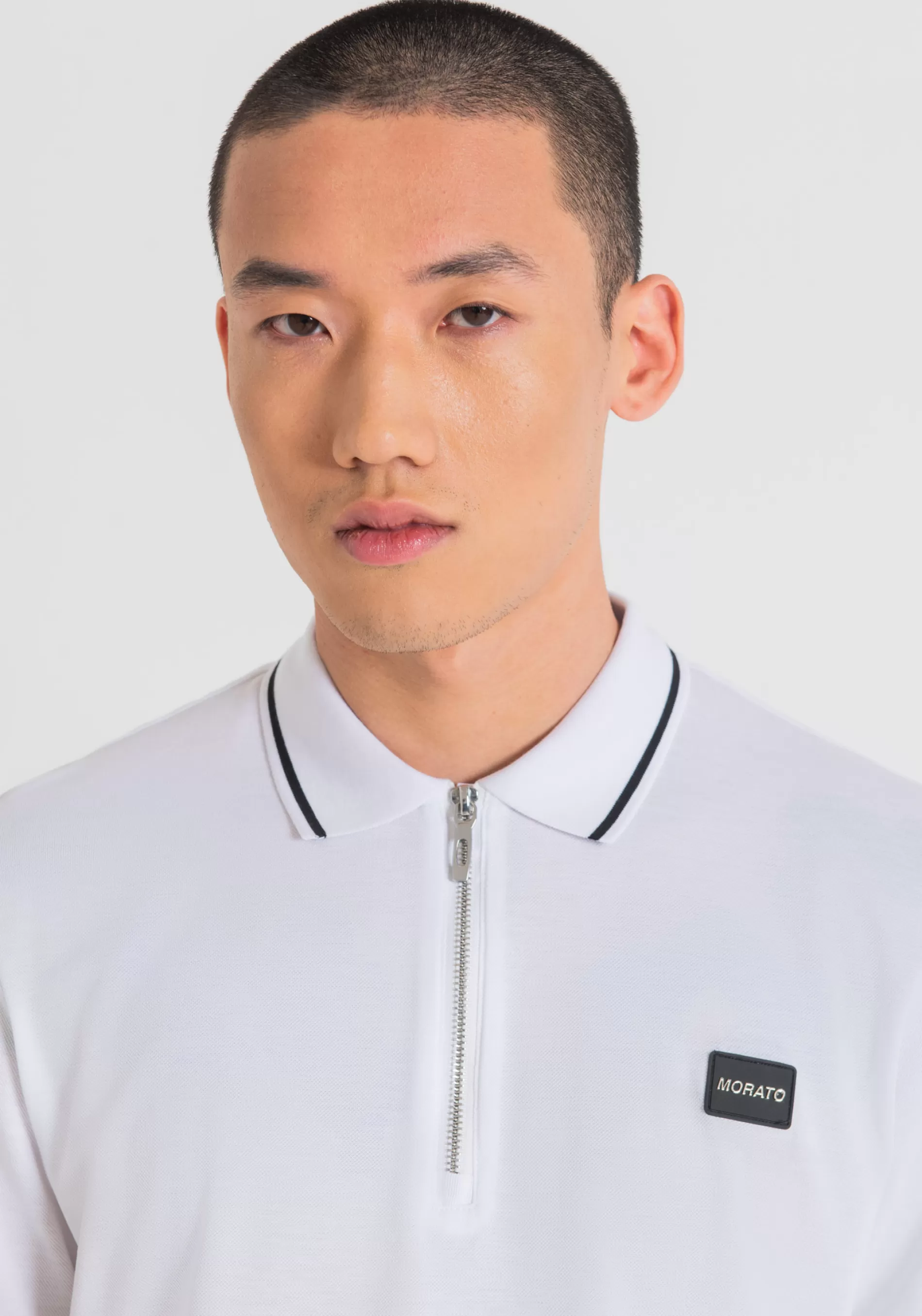 Outlet REGULAR FIT POLO SHIRT IN MERCERISED PIQUE WITH RUBBERISED PLAQUE AND METAL LOGO T-shirts and Polo