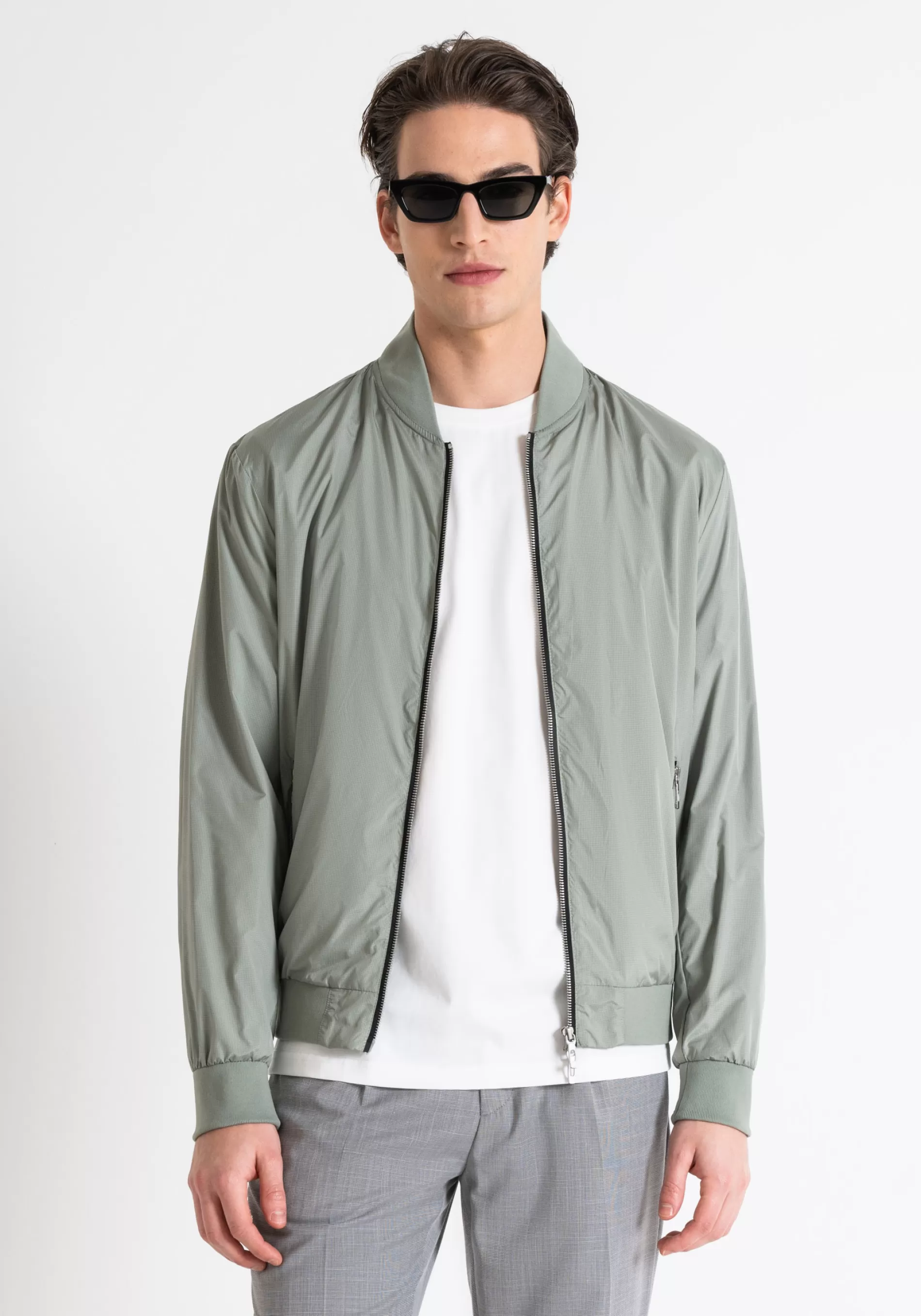 Online REGULAR FIT SHOULDER PIECE IN RIB STOP TECHNICAL FABRIC WITH LOGO PLAQUE Field Jackets and Coats