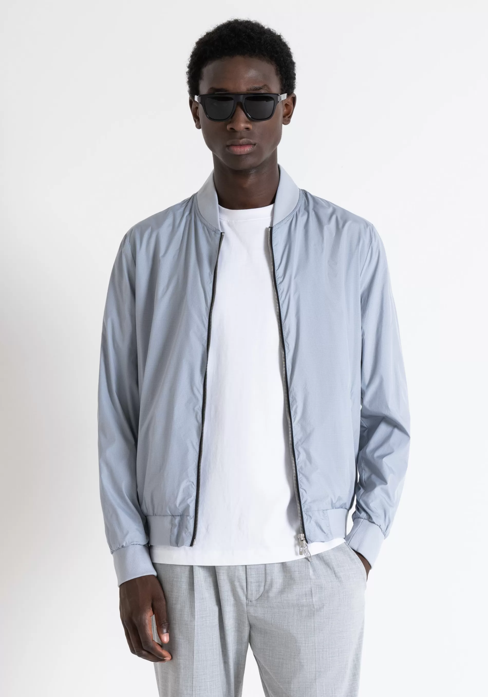 Flash Sale REGULAR FIT SHOULDER PIECE IN RIB STOP TECHNICAL FABRIC WITH LOGO PLAQUE Field Jackets and Coats