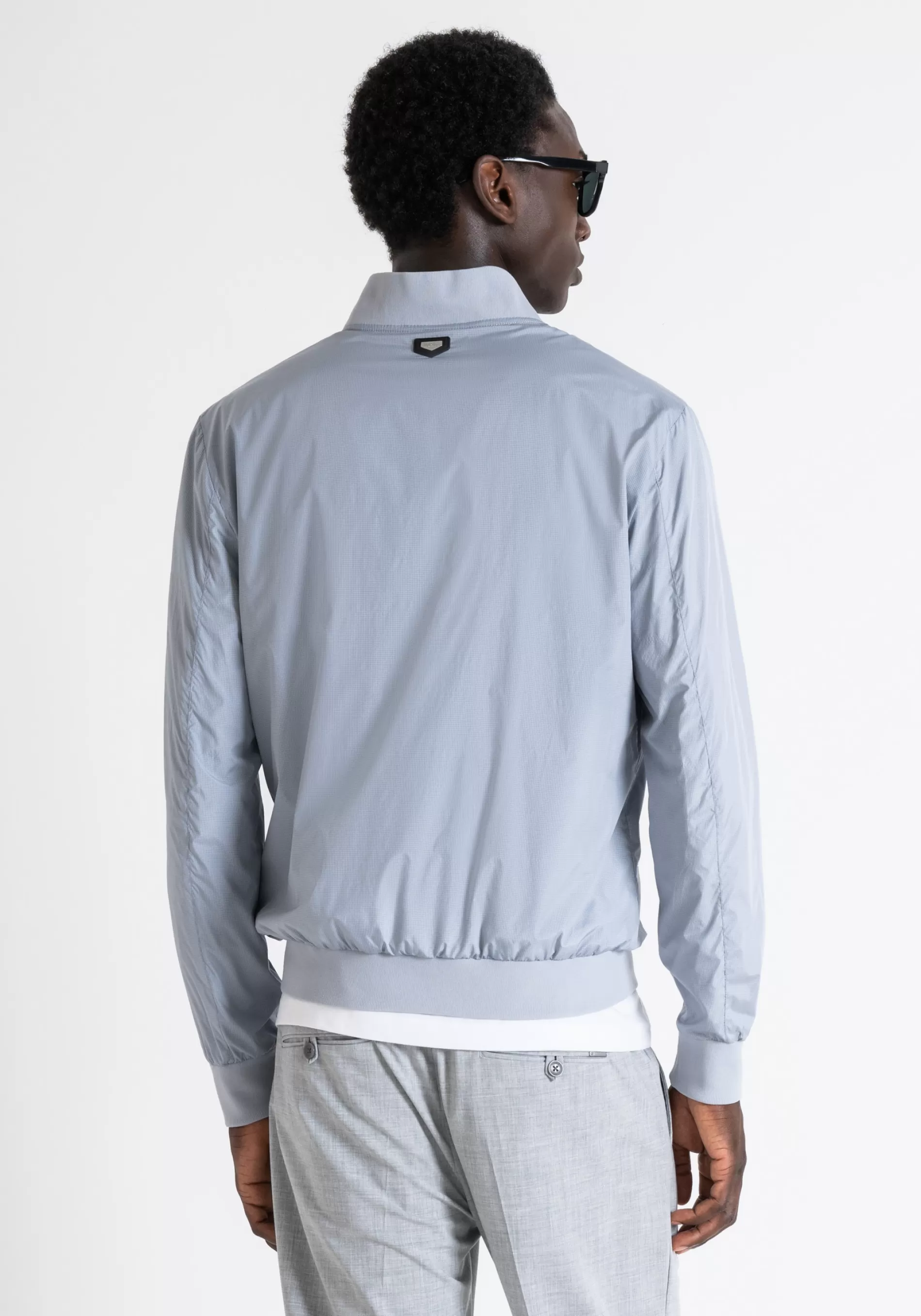 Flash Sale REGULAR FIT SHOULDER PIECE IN RIB STOP TECHNICAL FABRIC WITH LOGO PLAQUE Field Jackets and Coats