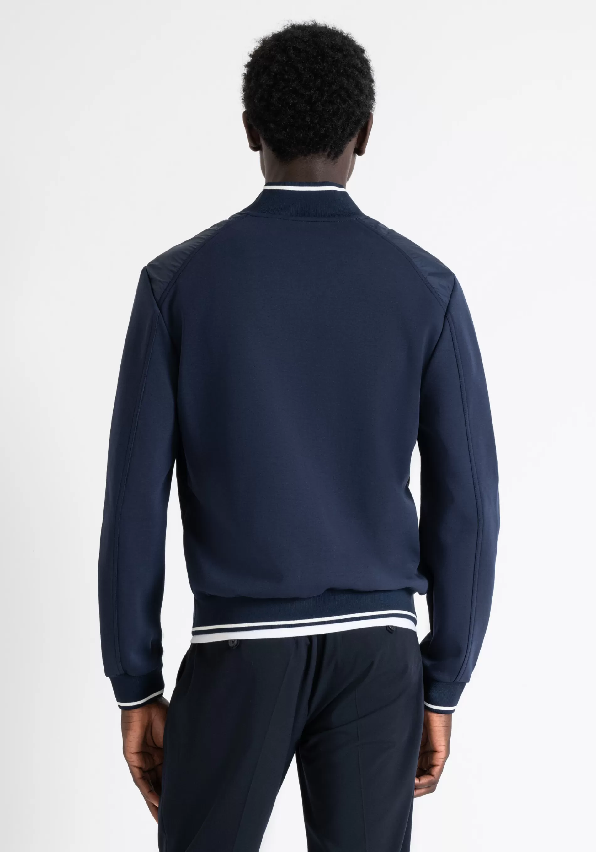 Store REGULAR FIT SWEATSHIRT IN COTTON AND NYLON BLEND WITH LOGO PATCH Sweatshirts