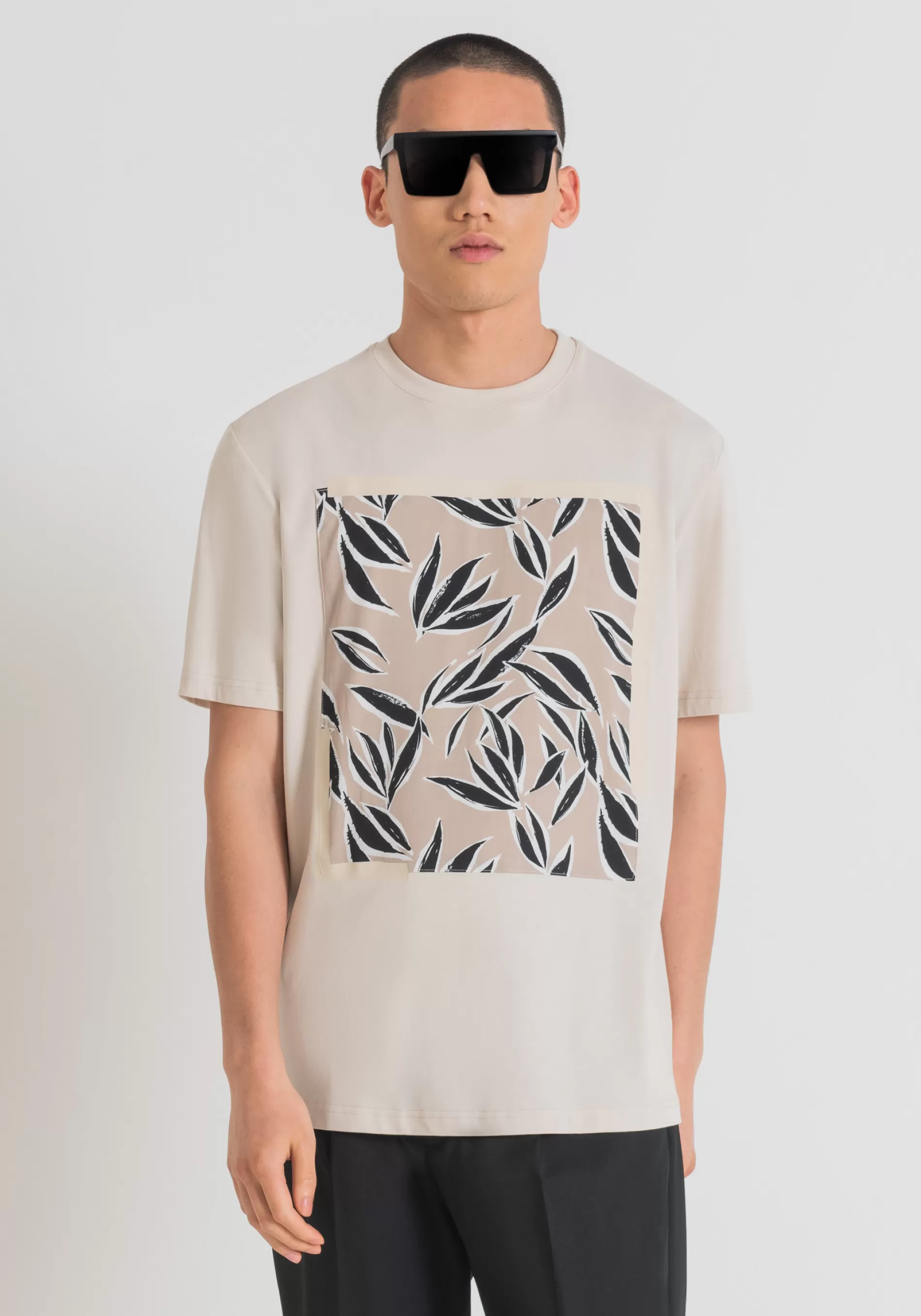 Best Sale RELAXED FIT T-SHIRT IN COTTON WITH FRONT PRINT T-shirts and Polo