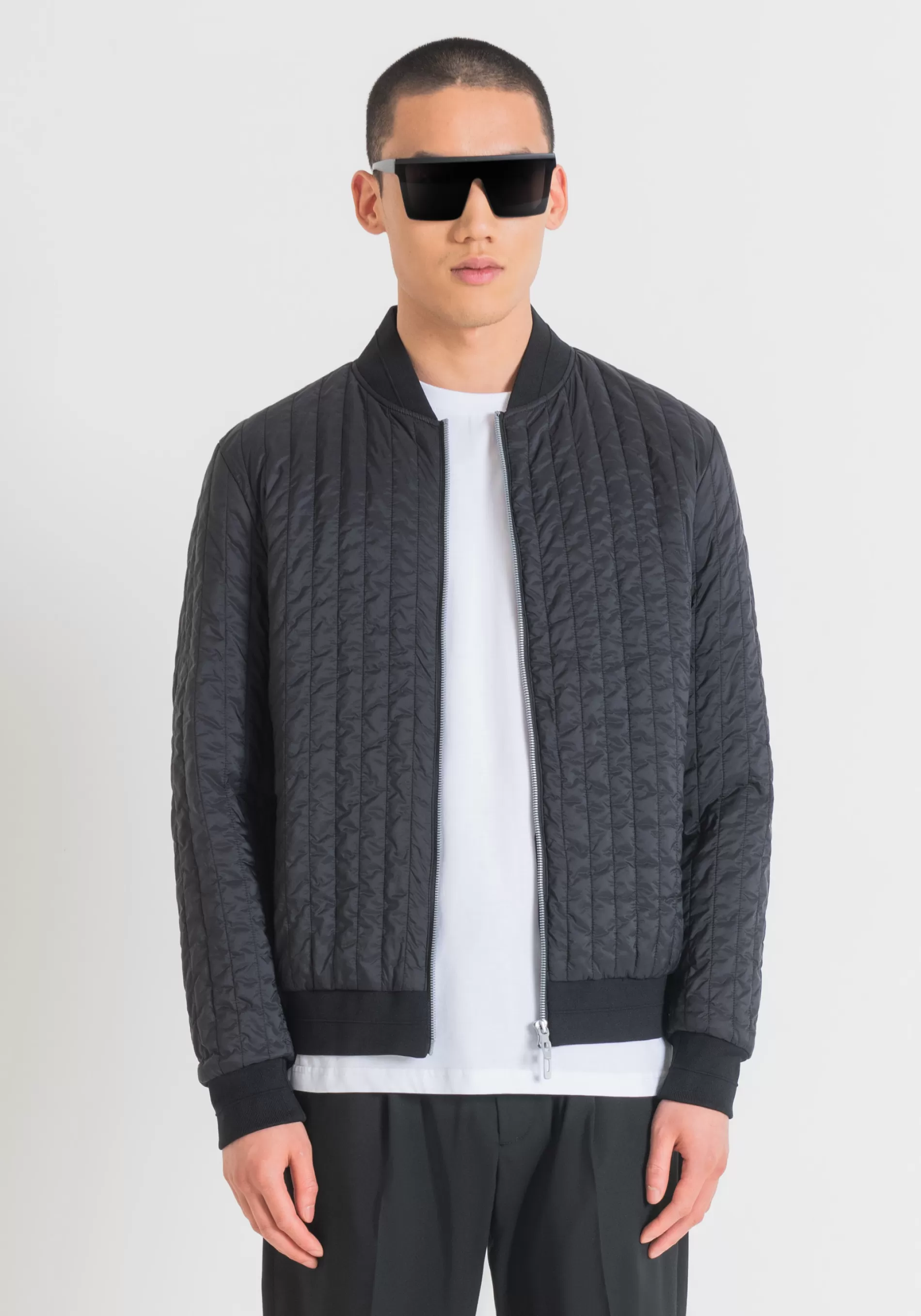 Hot SLIM FIT JACKET IN SHIOZE NYLON WITH LIGHTWEIGHT ECO-FRIENDLY SORONA® DUPONT PADDING Field Jackets and Coats