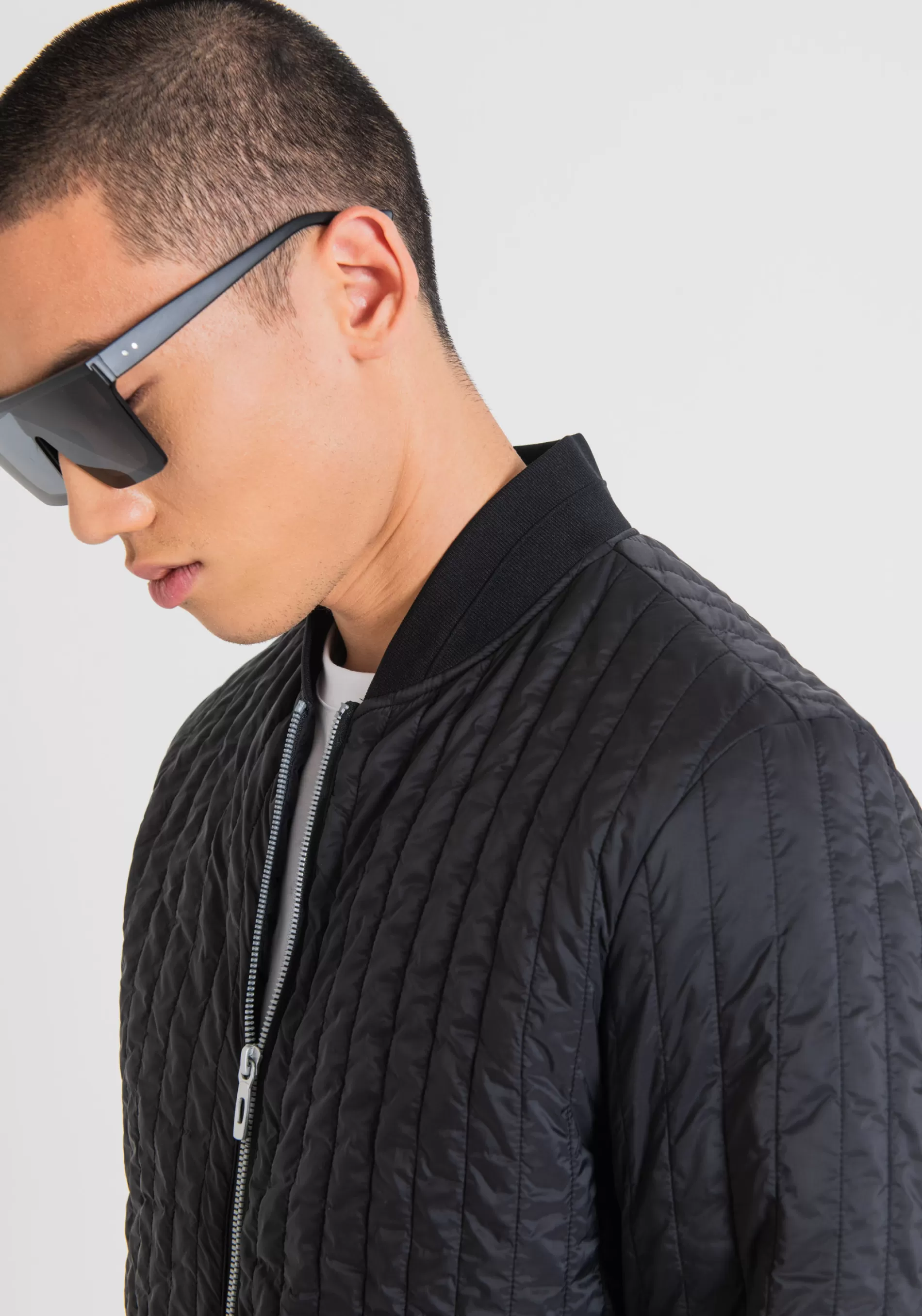 Hot SLIM FIT JACKET IN SHIOZE NYLON WITH LIGHTWEIGHT ECO-FRIENDLY SORONA® DUPONT PADDING Field Jackets and Coats